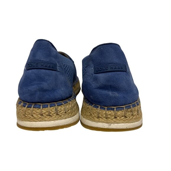 Cole Haan Women's Shoes Cloudfeel Blue Suede Espadrilles Slip On Size 7 Beach - Picture 4 of 8